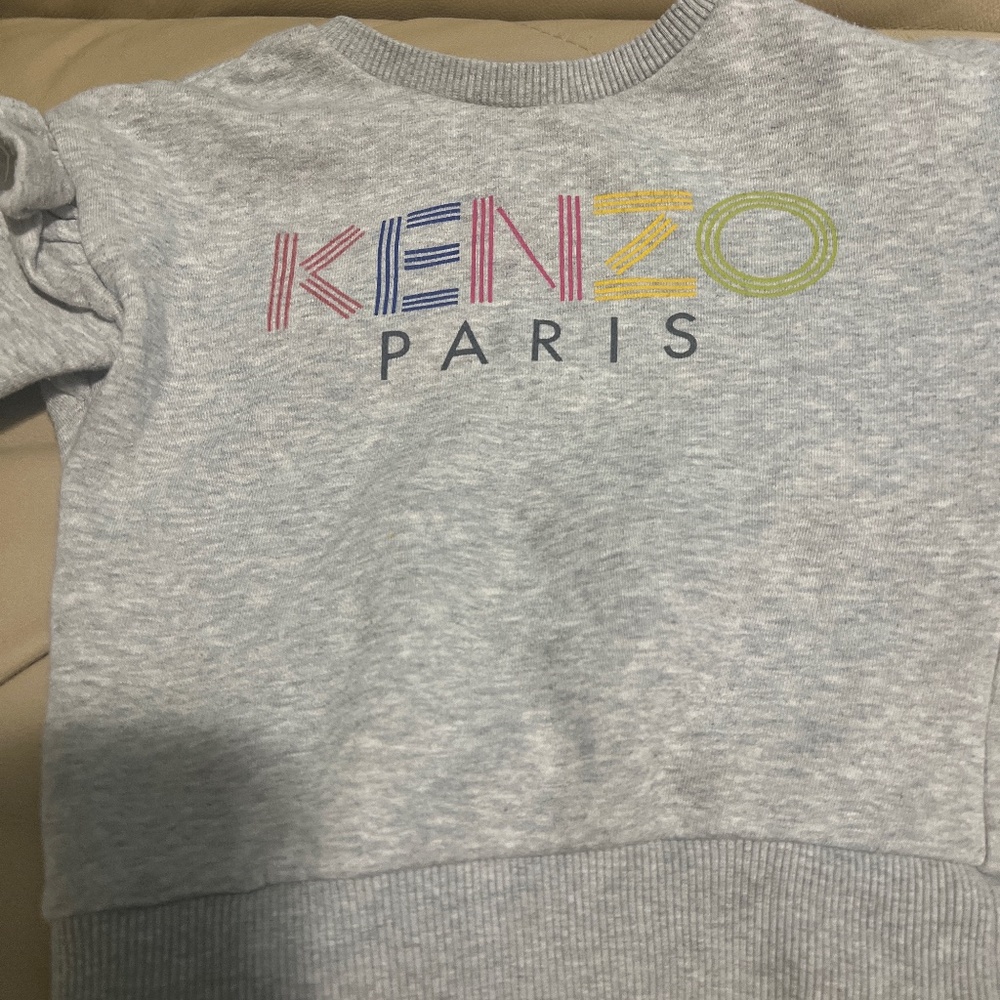 Kenzo grey sweater size 4 in girls kids
